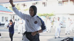 Jaga Kebugaran dan Tingkatkan Imunitas, Pegawai Rutan Surakarta Semangat Ikuti Senam Pagi