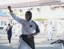 Jaga Kebugaran dan Tingkatkan Imunitas, Pegawai Rutan Surakarta Semangat Ikuti Senam Pagi