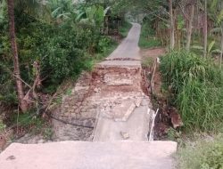 Jembatan Penghubung Dua Kampung di Cigudeg Roboh, Akses Warga Sentuk Lumpuh