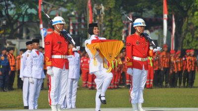 Paskibraka Kabupaten Bogor Lega Usai Sukses Kibarkan Merah Putih
