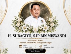PWI Kabupaten Bogor Berduka, Mantan Ketua H. Bagiyo Wafat