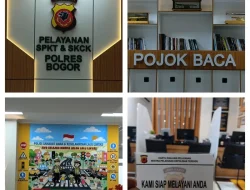 SPKT Polres Bogor Tampil Lebih Humanis, Ruang Pelayanan Dilengkapi Pojok Baca