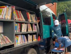 Tumbuhkan Minat Baca, Perpustakaan Keliling Hadir di CFD Tegar Beriman