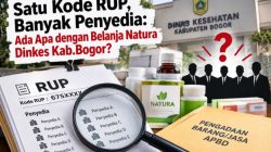 Satu Kode RUP, Banyak Penyedia: Ada Apa dengan Belanja Natura Dinkes Kab.Bogor?